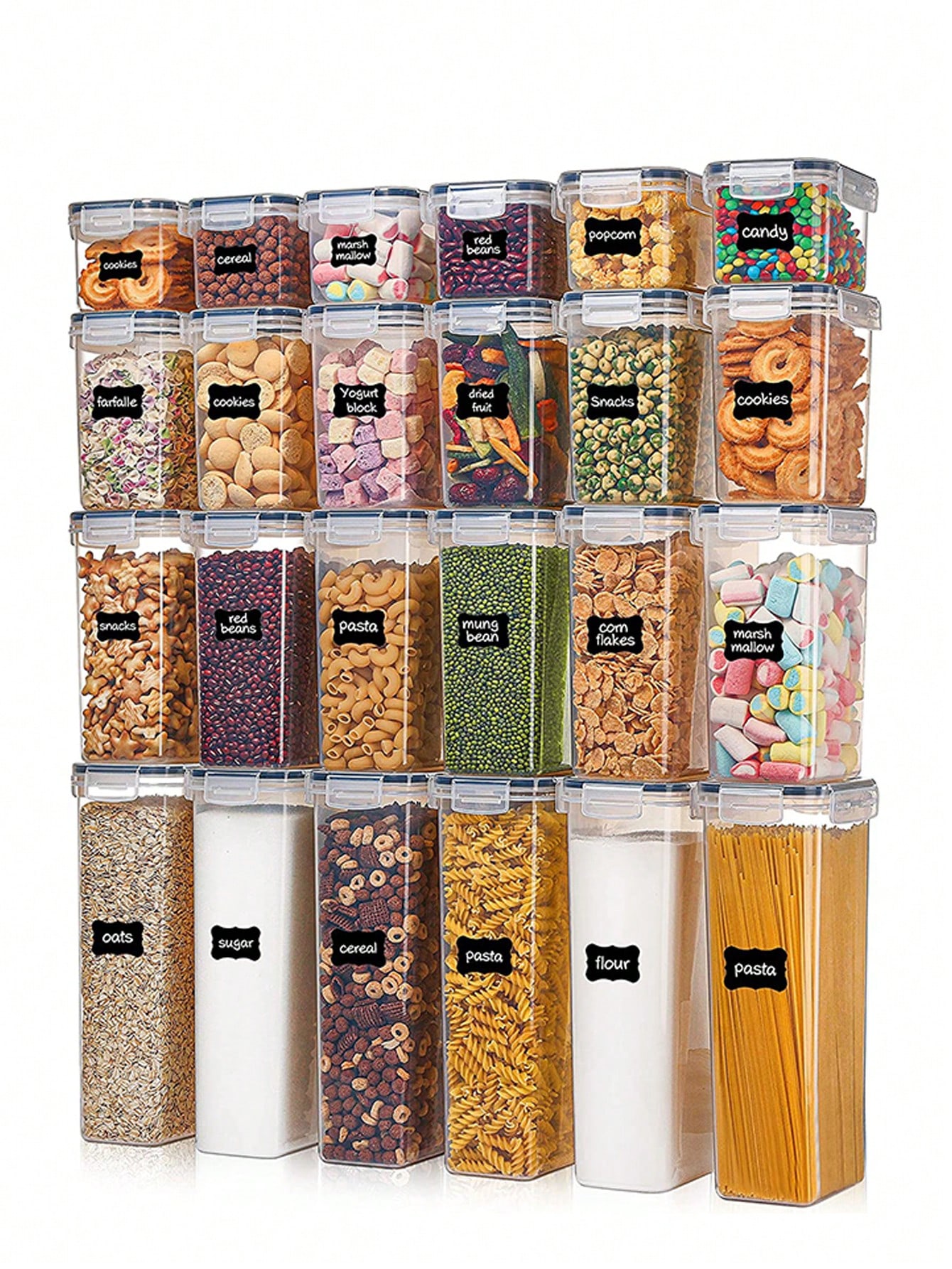 Food Storage Containers With Lids - 48pcs Airtight Food Storage Containers, Free