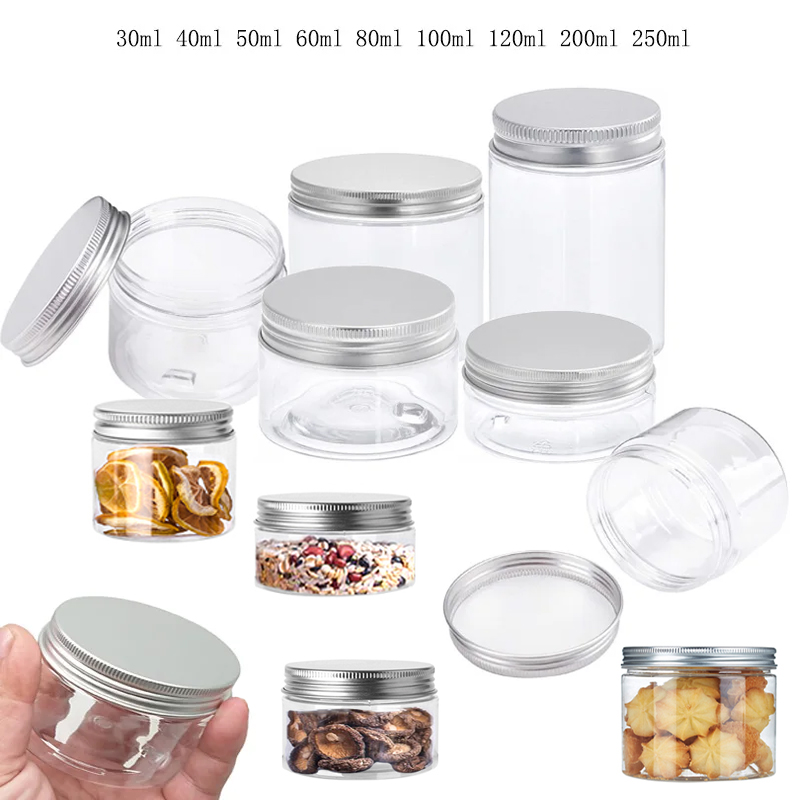 Food Storage Jars With Lids - 1-10Pcs 20/25/30/40/45-250ml Storage Jars With Lids