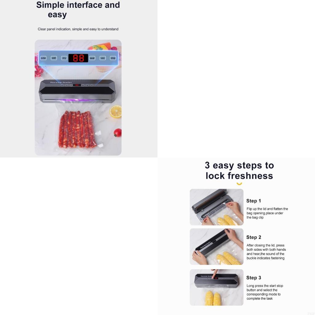 Food Storage Technology - F92F Portable USB Charged Vacuum Sealer