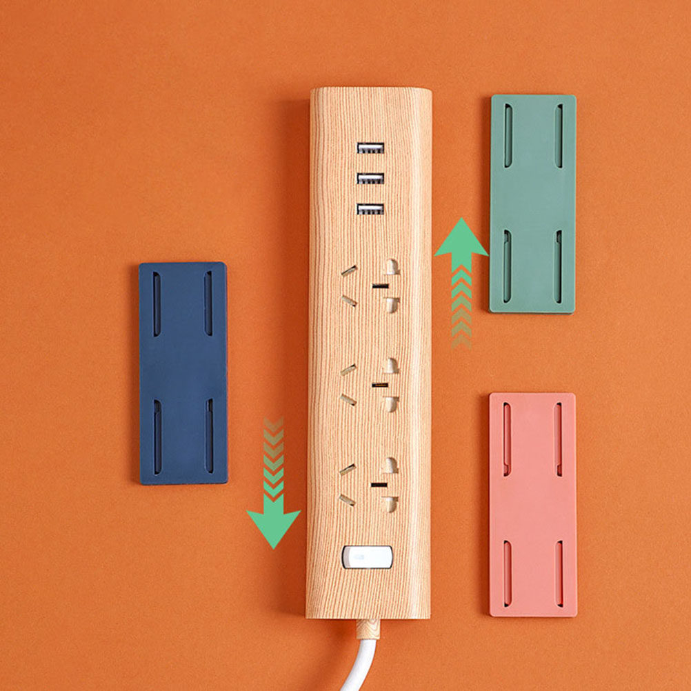 Food Storage Organizer - 4Pcs Adhesive Socket Holders Punch- Strip