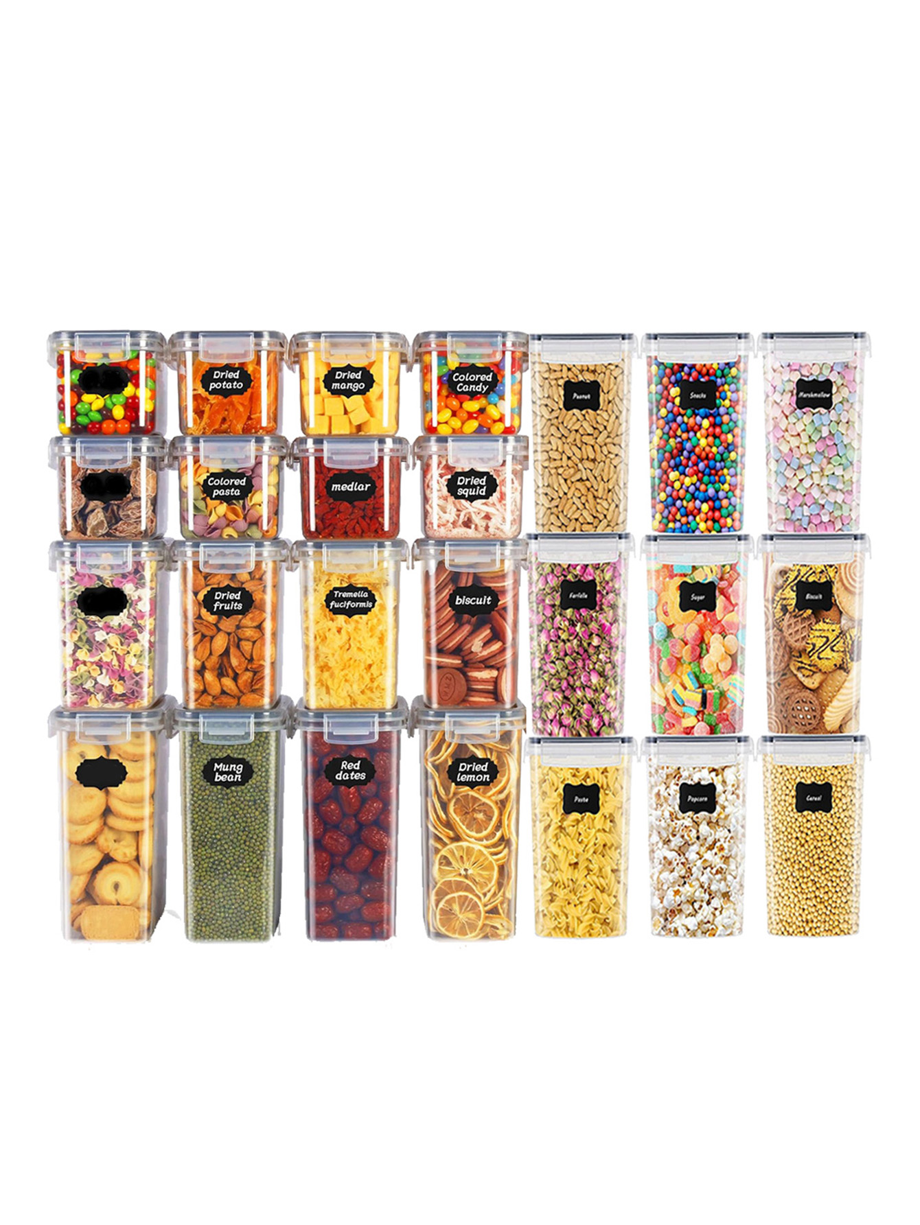Food Storage Containers With Lids - 48pcs, Sealed Food Storage Containers with