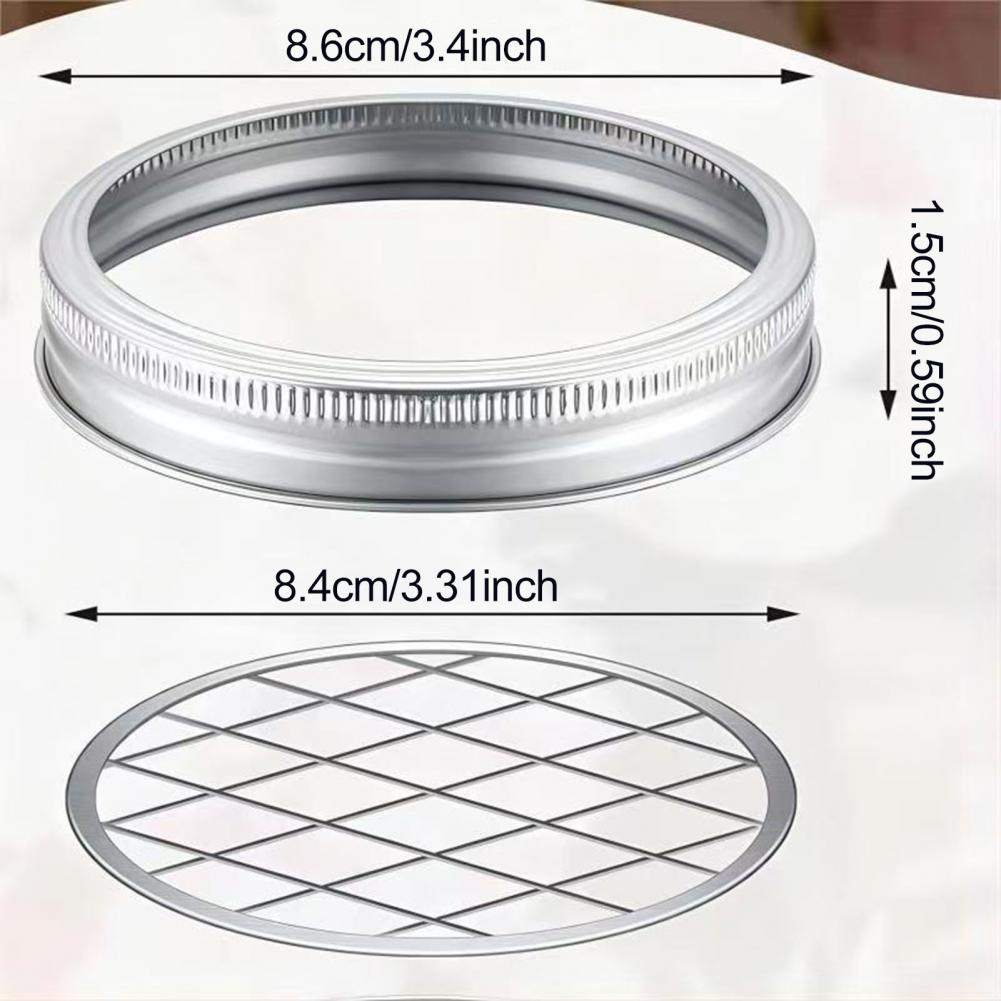 Metal Mason Flower Jar Insert  - Mason Jar Wide Mouth 评论和价格