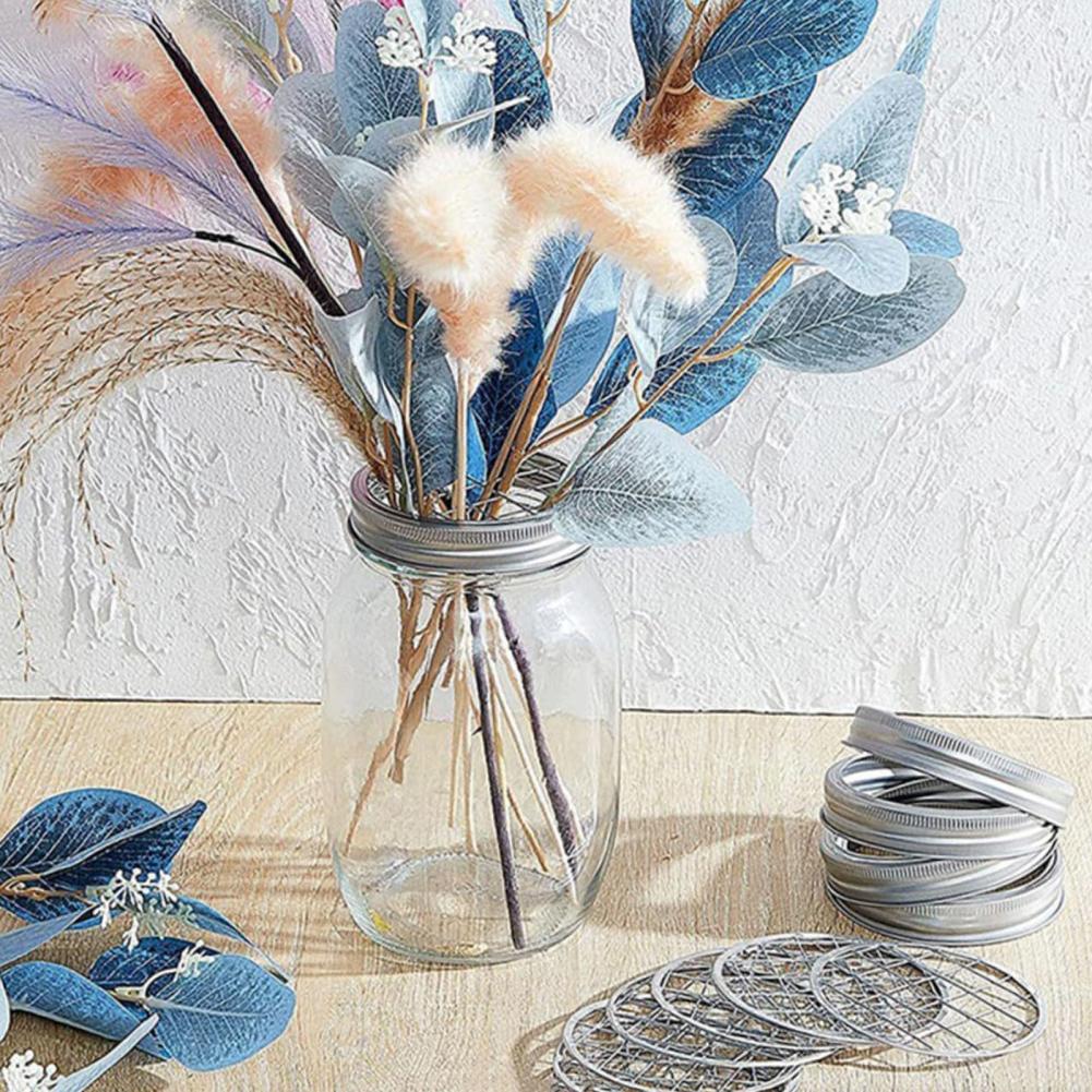 Metal Mason Flower Jar Insert  - Mason Jar Wide Mouth 评论和价格