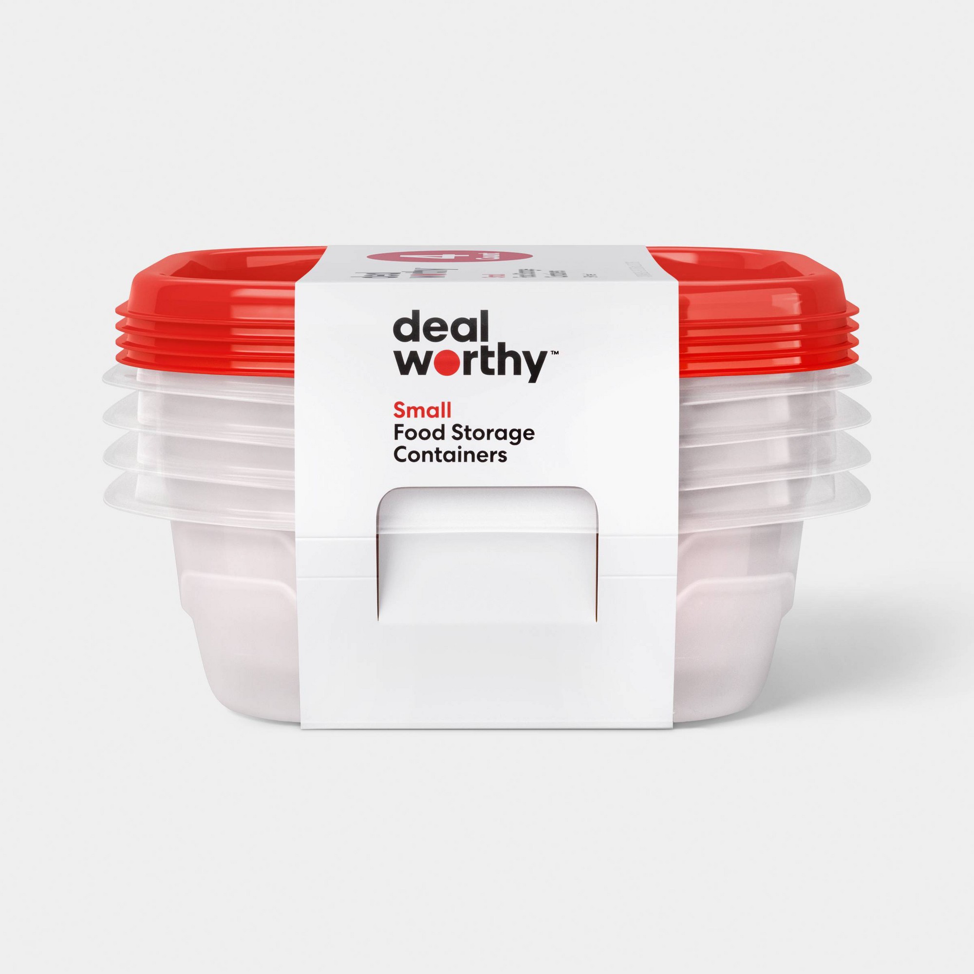 4ct Small Square Food Storage  - Food Storage Pantry 评论和价格