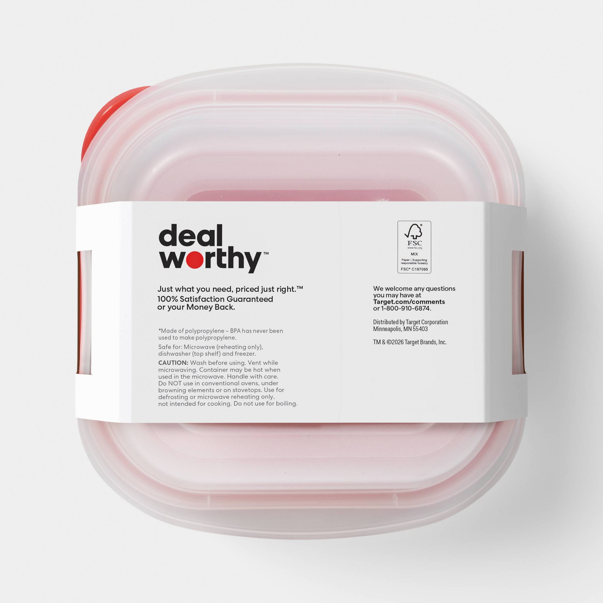 4ct Small Square Food Storage  - Food Storage Pantry 评论和价格