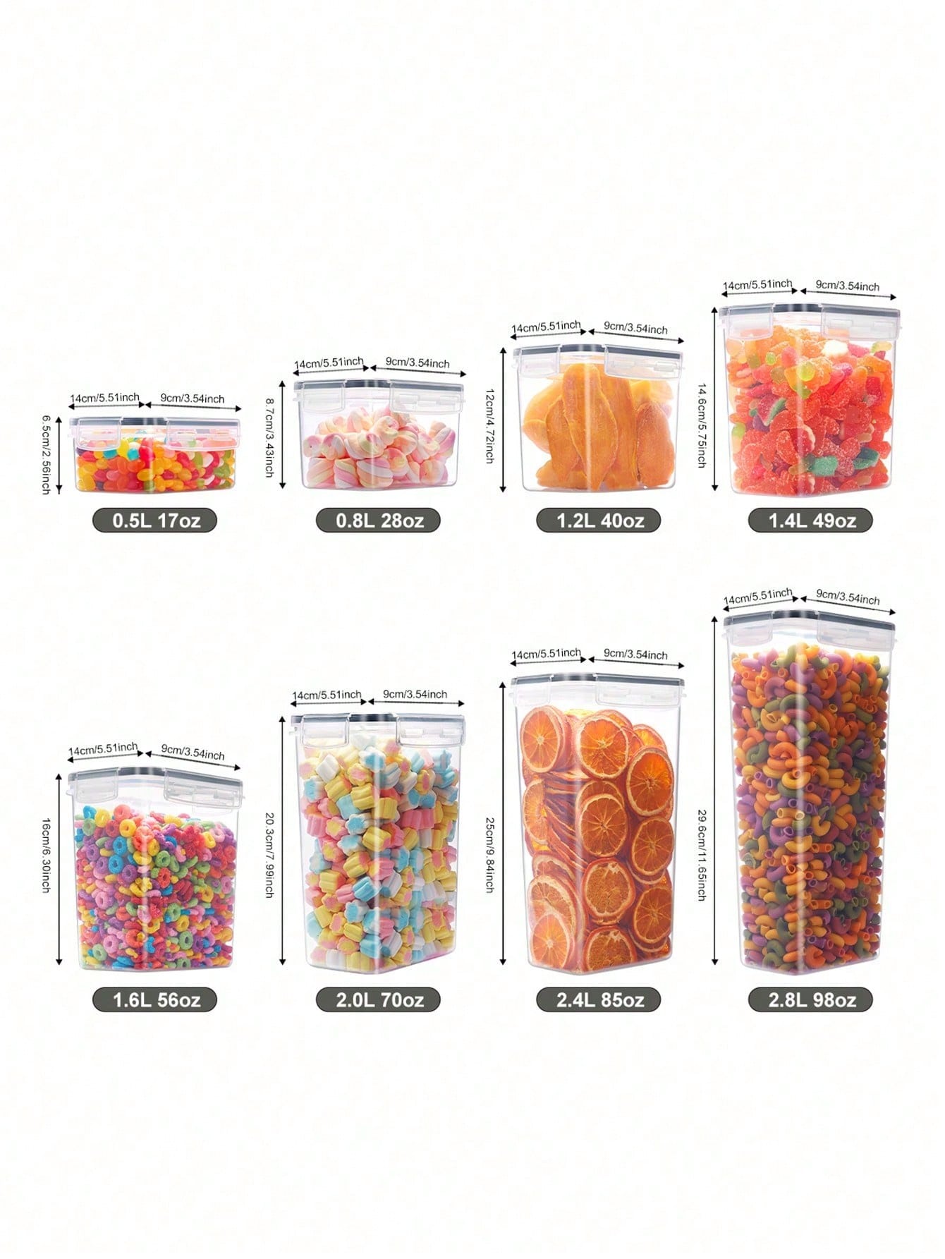 48pcs Airtight Food Storage Co - Food Storage Containers With Lids 评论和价格