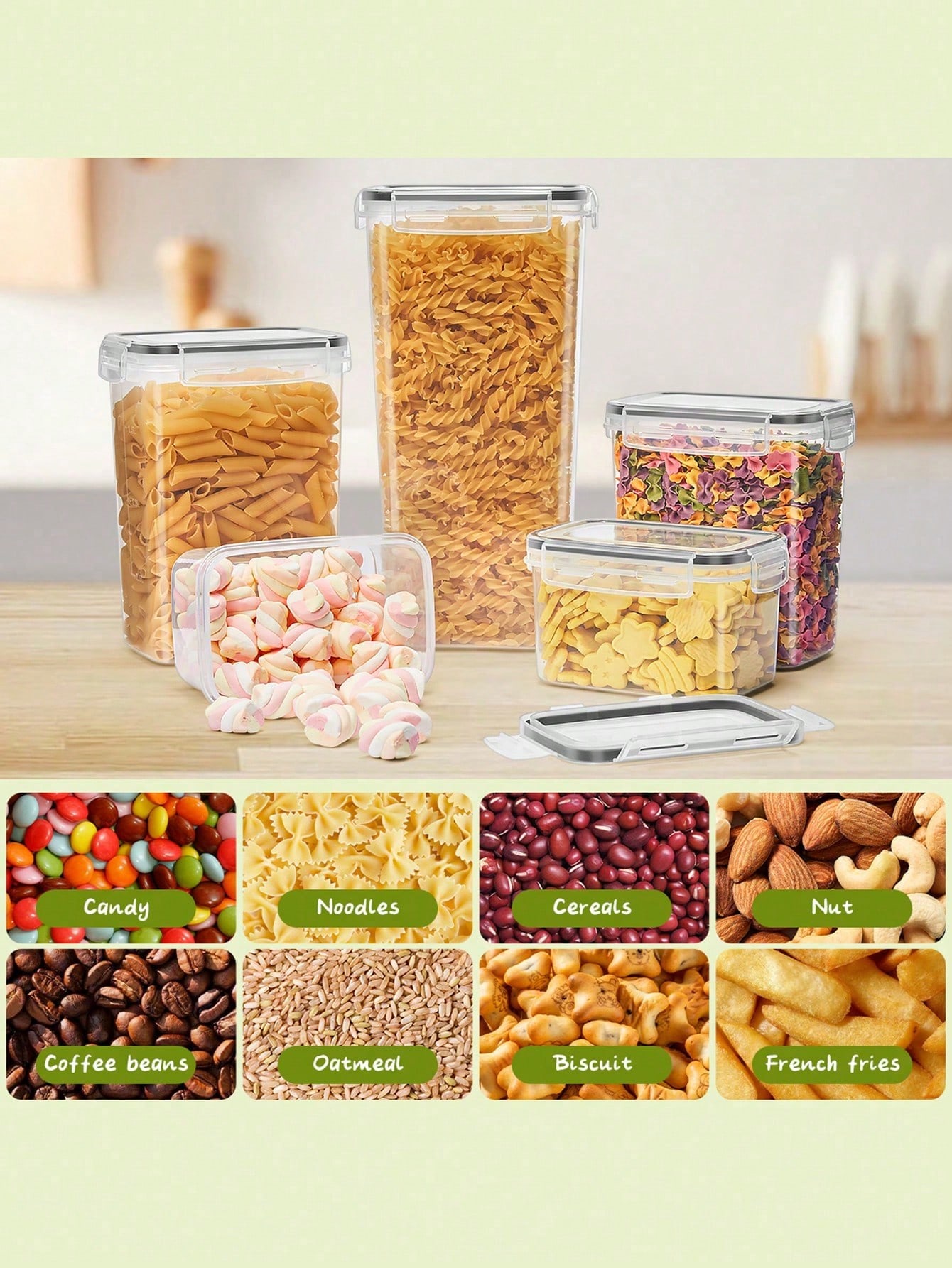 48pcs Airtight Food Storage Co - Food Storage Containers With Lids 评论和价格