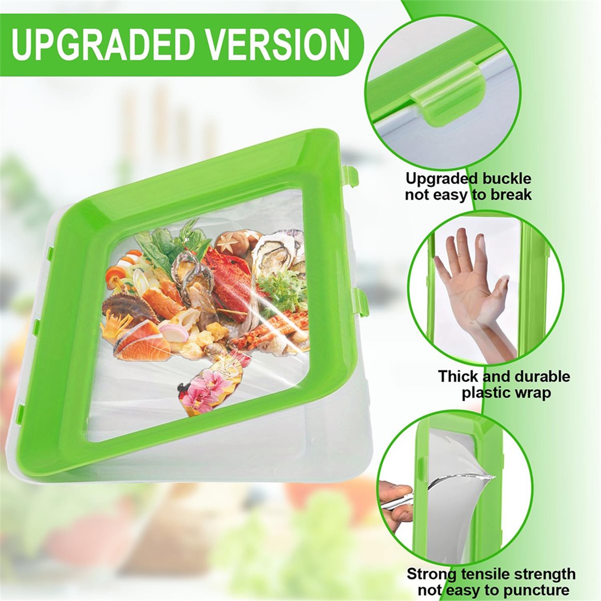 4Pcs Stackable Food Storage Tr - Food Storage Technology 评论和价格