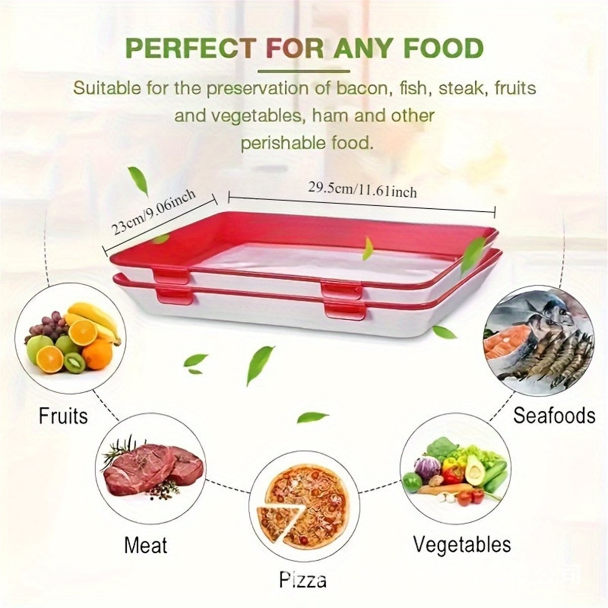 4Pcs Stackable Food Storage Tr - Food Storage Technology 评论和价格
