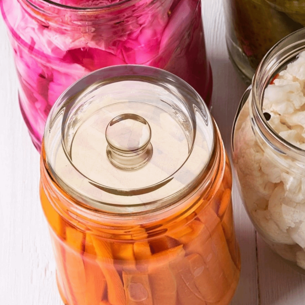 Fermented Glass Weights Clear  - Mason Jar Wide Mouth 评论和价格