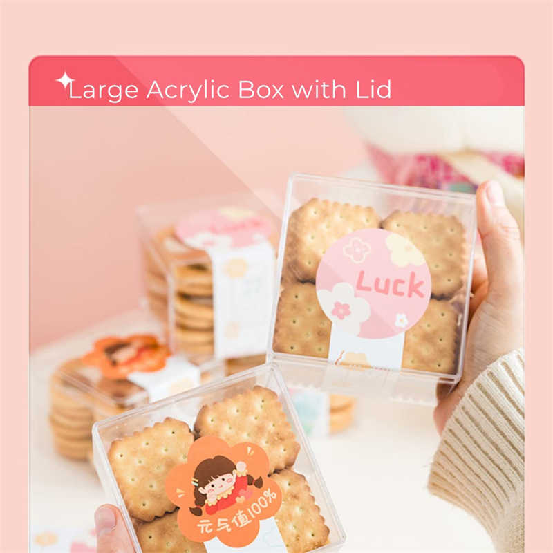 1-20pcs Transparent Acrylic Bo - Xmas Food Storage Containers 评论和价格
