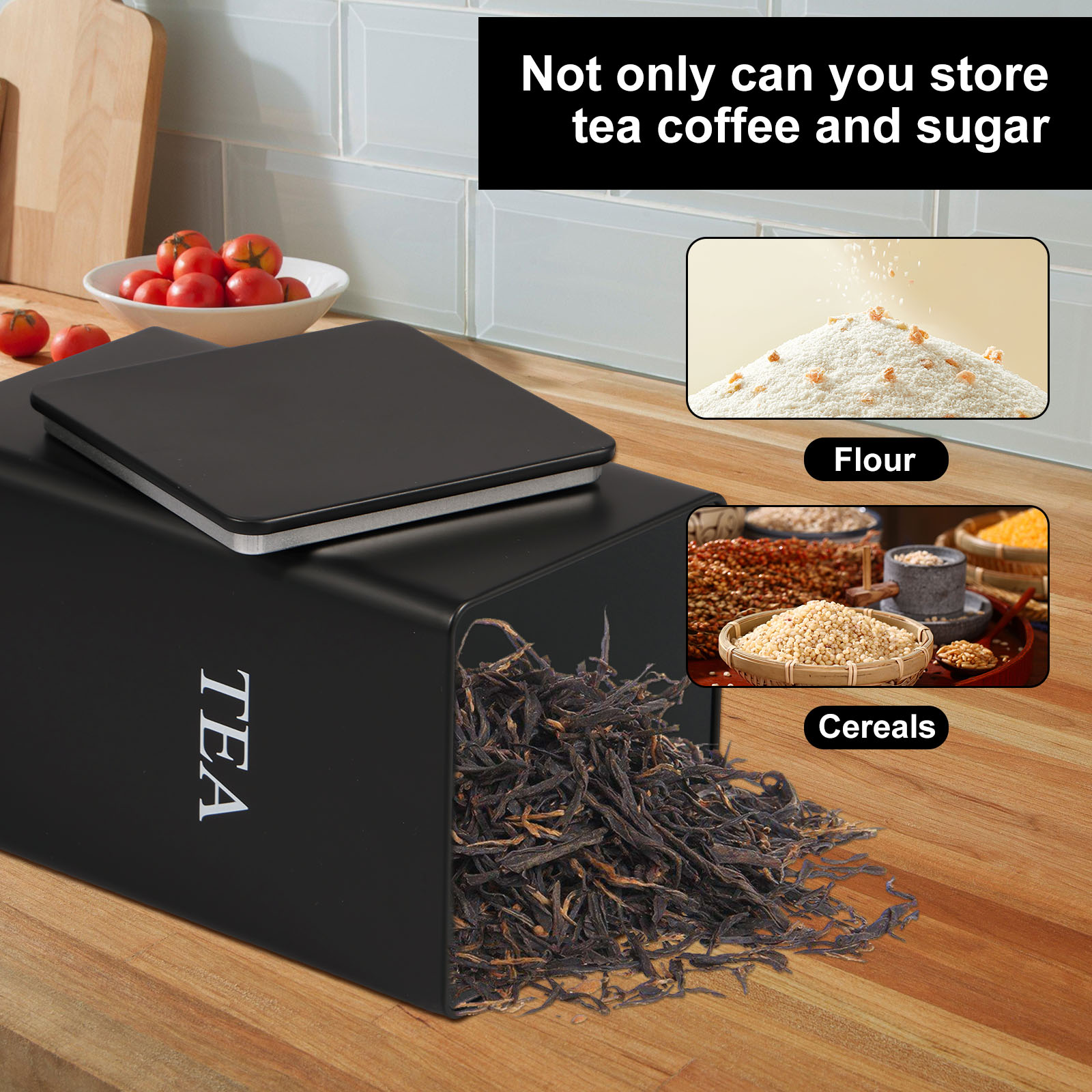 3Pcs Coffee Bean Storage Canis - Food Storage Jars With Lids 评论和价格