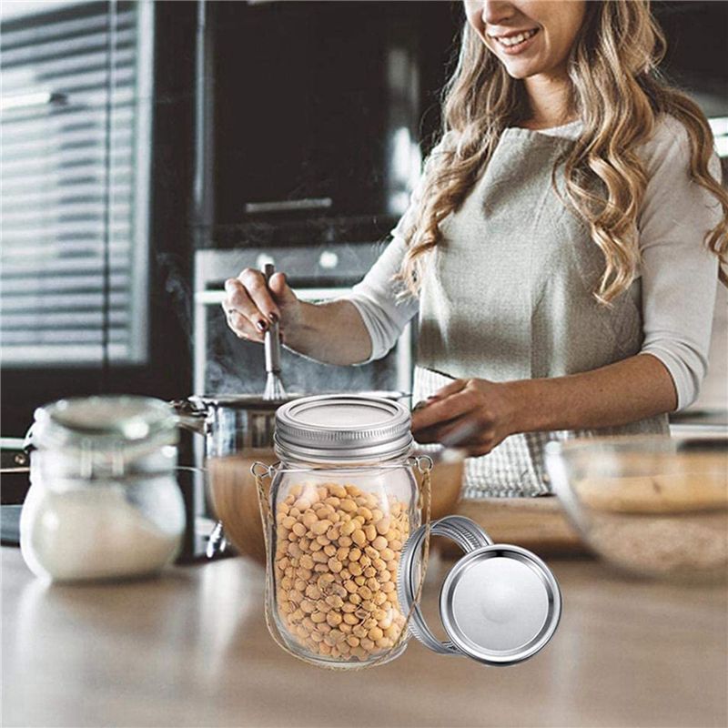 Hangers For Mason Jar,Linen Ro - Mason Jar Wide Mouth 评论和价格