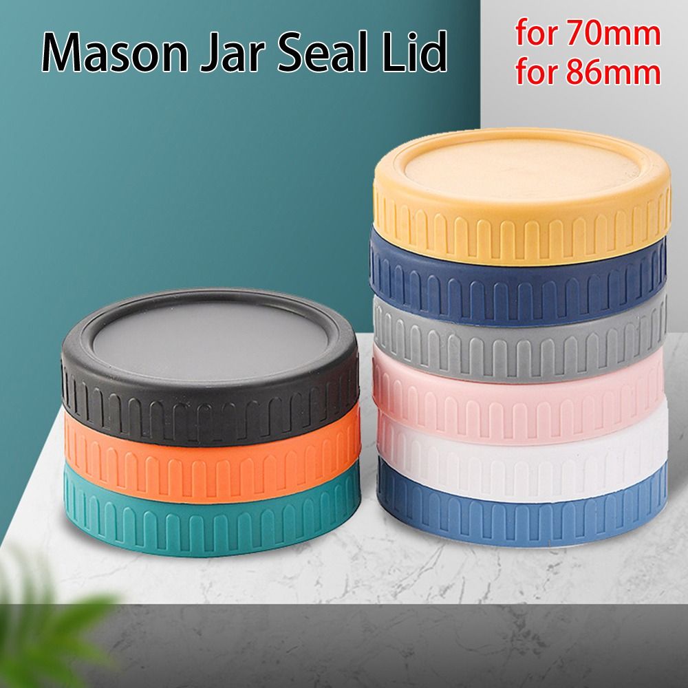 6Pcs 70mm 86mm Mason Jar Lids  - Mason Jar Wide Mouth 评论和价格