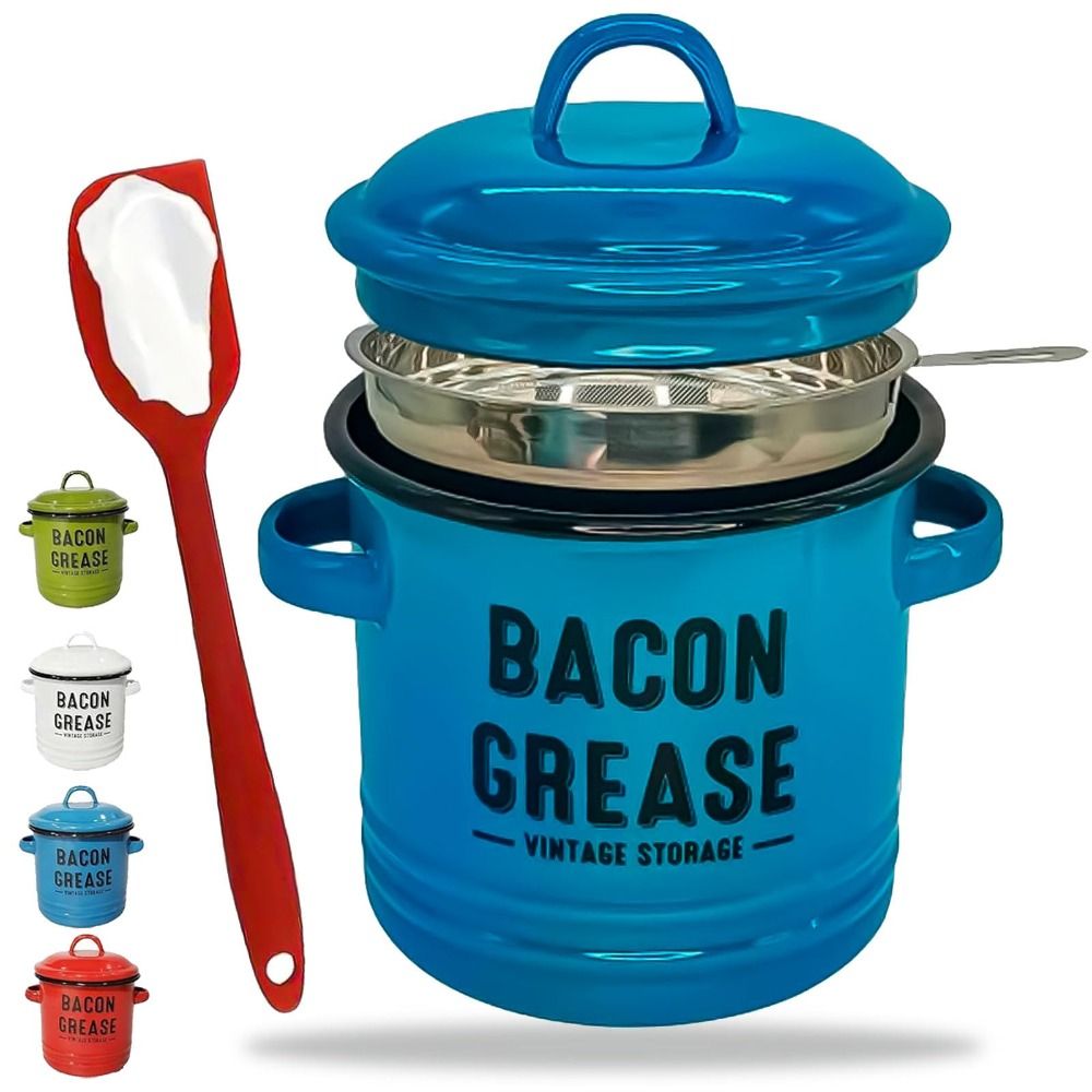 New Large 46 Oz Bacon Grease C - Food Storage News 评论和价格