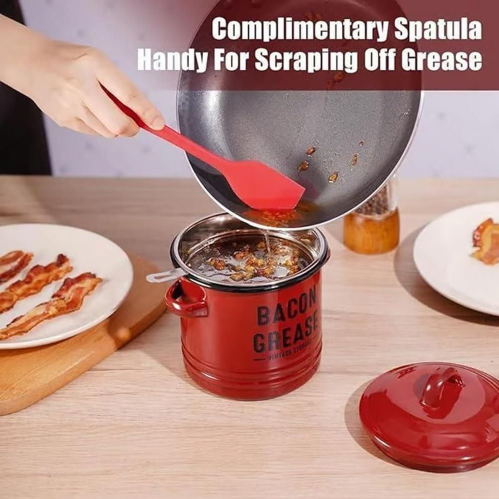 New Large 46 Oz Bacon Grease C - Food Storage News 评论和价格
