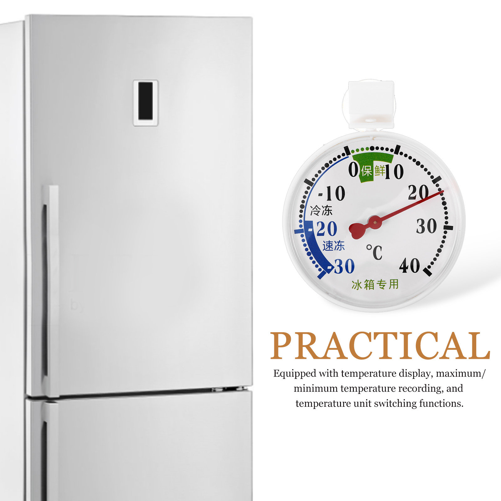 High-Low Temperature Thermomet - Food Storage And Temperature 评论和价格
