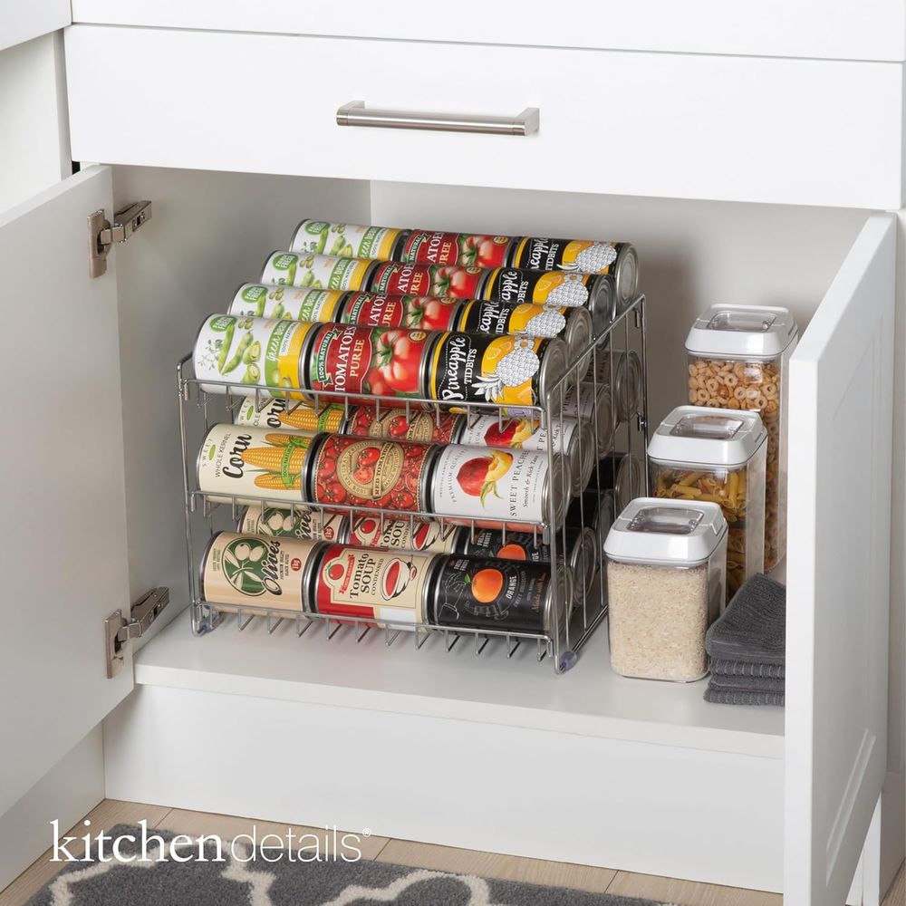 3 Tier Can Organizer | Chrome  - Food Storage Pantry 评论和价格