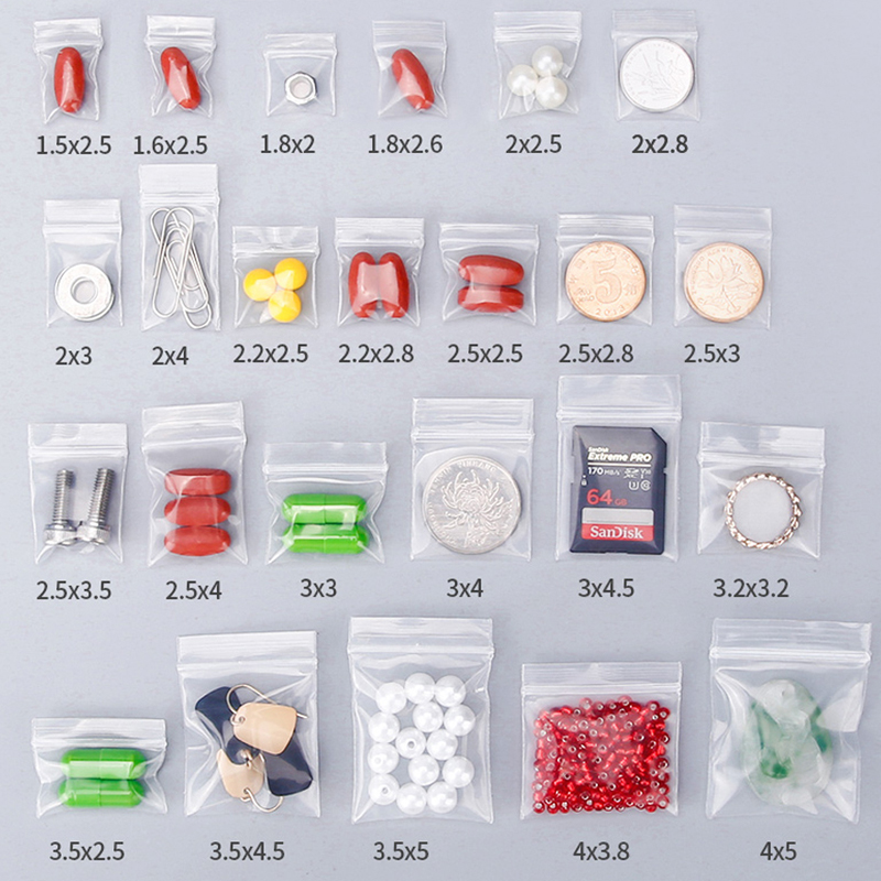 Mini Zip Lock Bags, Plastic Pa - Food Storage Locker 评论和价格