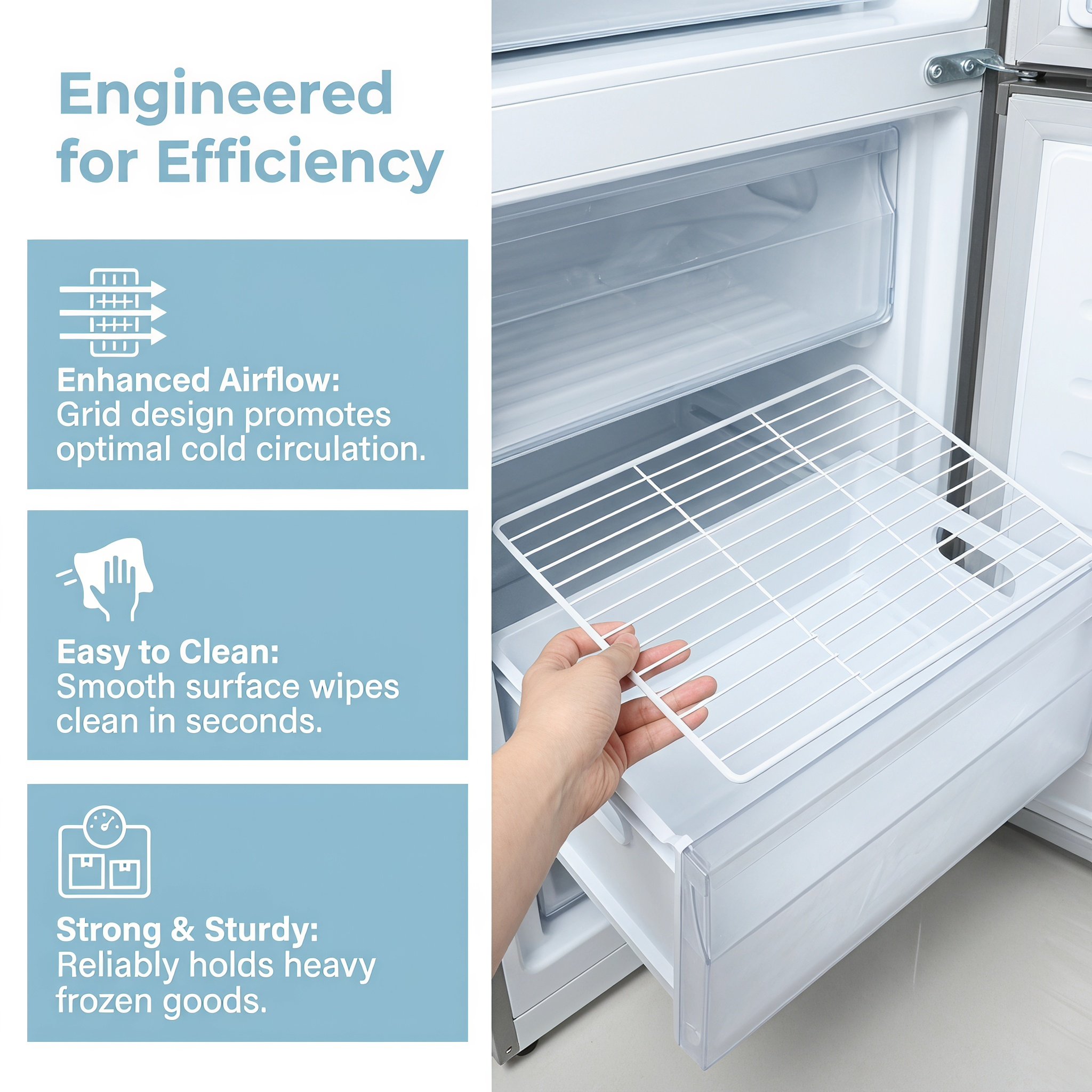 Chest Freezer Metal Wire Shelf - Food Storage Organizer 评论和价格