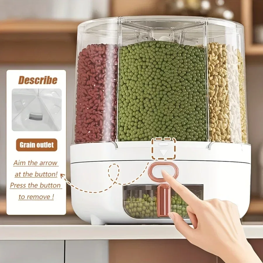 6-Compartment 360° Rotating Ai - Food Storage Pantry 评论和价格