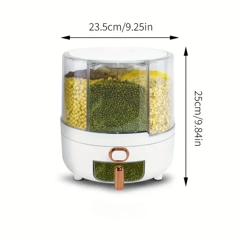 6-Compartment 360° Rotating Ai - Food Storage Pantry 评论和价格