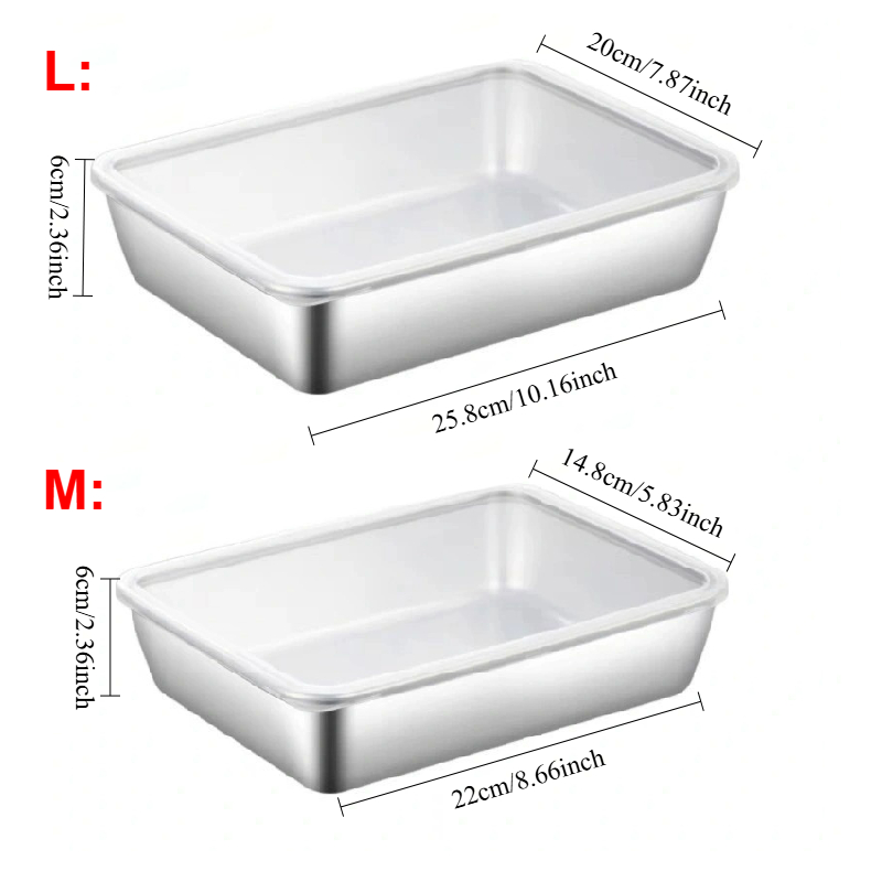 1-3PCS Stainless Steel Food St - Food Storage Pantry 评论和价格