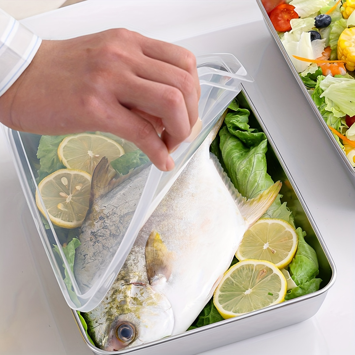 1-3PCS Stainless Steel Food St - Food Storage Pantry 评论和价格