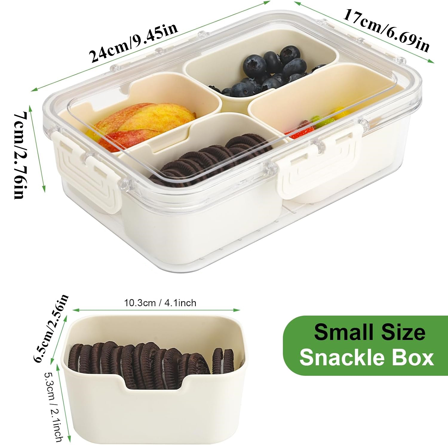 Portable Food Storage Box, Sna - Food Storage Containers With Lids 评论和价格