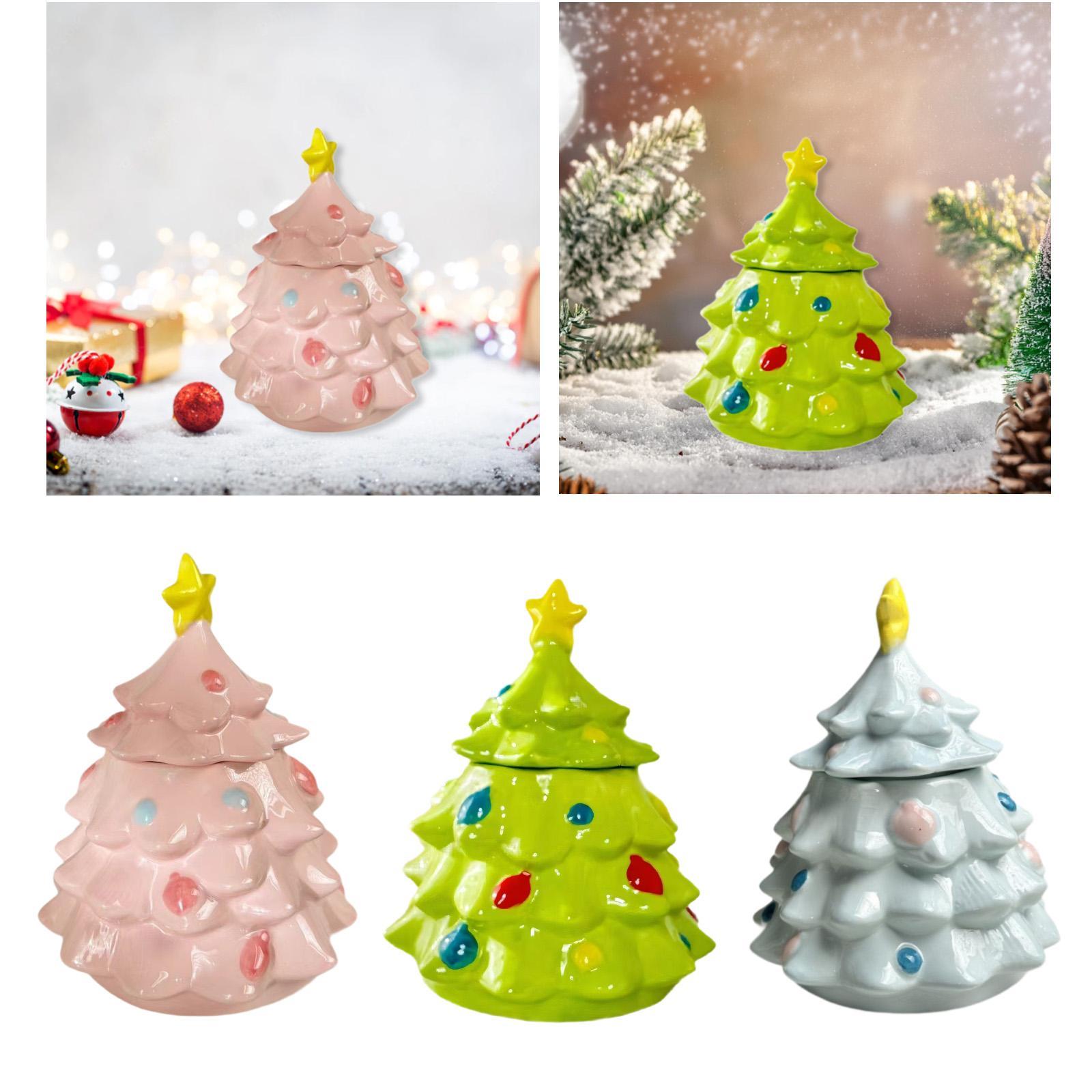 Christmas Tree Candy Jar Cute  - Xmas Food Storage Containers 评论和价格