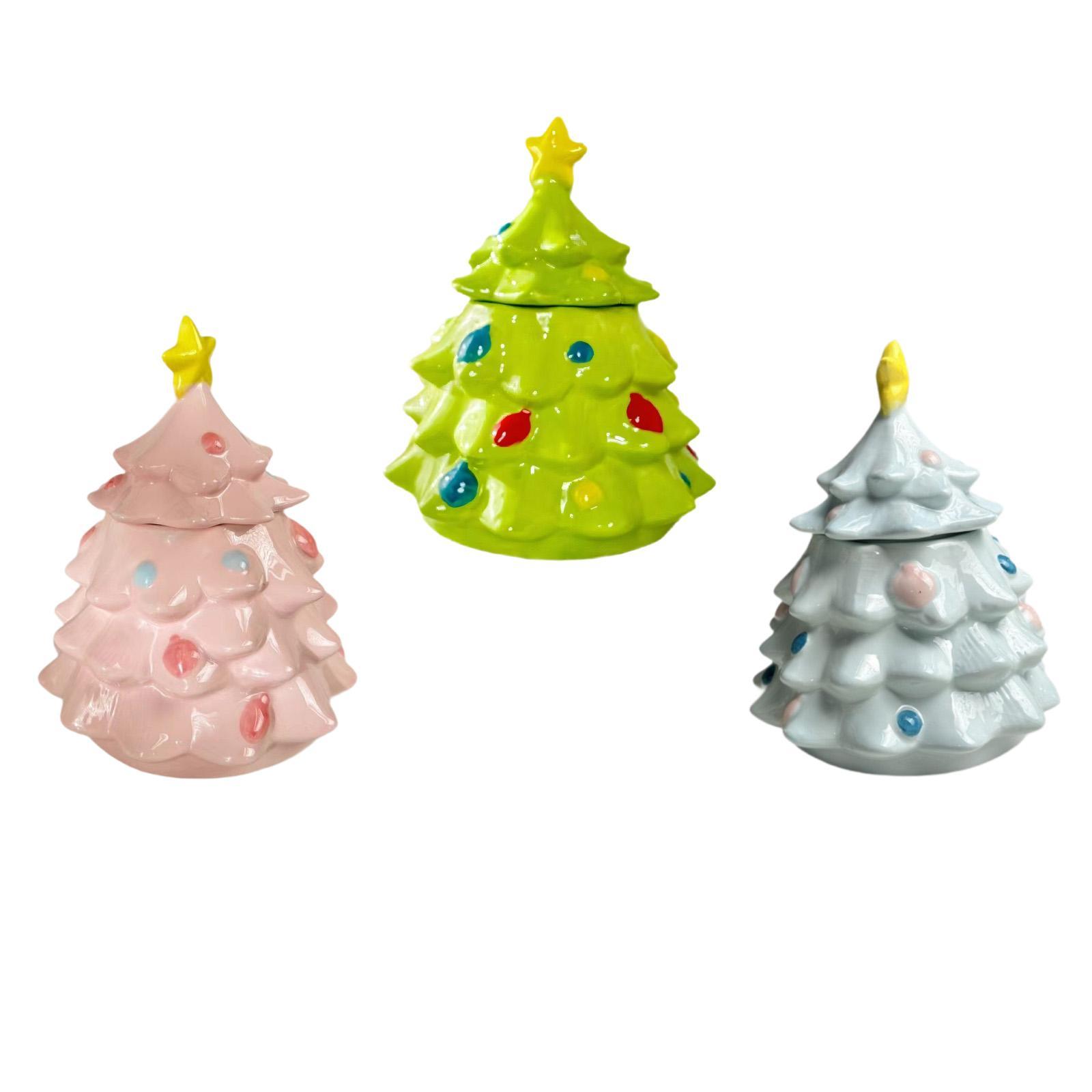 Christmas Tree Candy Jar Cute  - Xmas Food Storage Containers 评论和价格