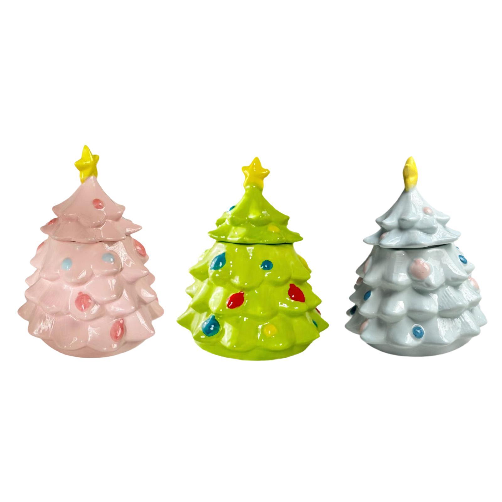 Christmas Tree Candy Jar Cute  - Xmas Food Storage Containers 评论和价格