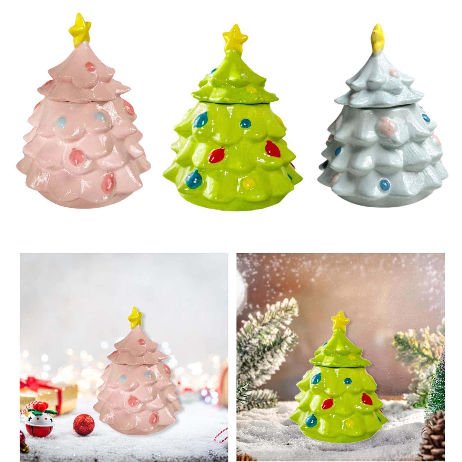 Christmas Tree Candy Jar Cute  - Xmas Food Storage Containers 评论和价格