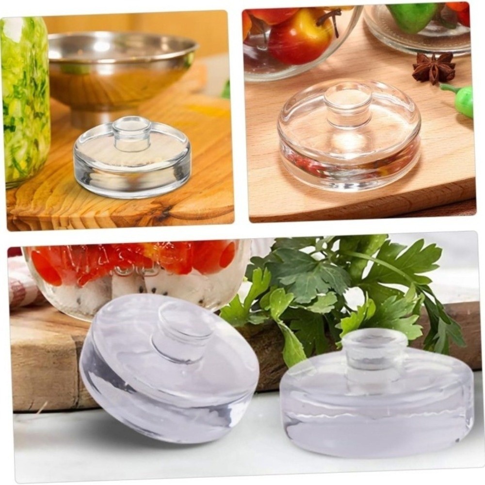 Fermented Glass Weights Clear  - Mason Jar Wide Mouth 评论和价格