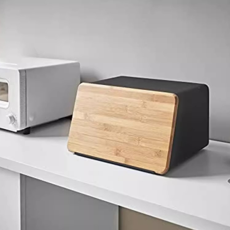 Bamboo Bread Box for Kitchen S - Food Storage Pantry 评论和价格