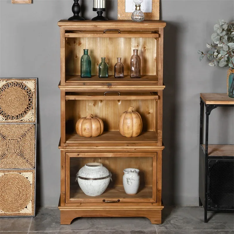 Solid wood double-layer and th - Food Storage Locker 评论和价格