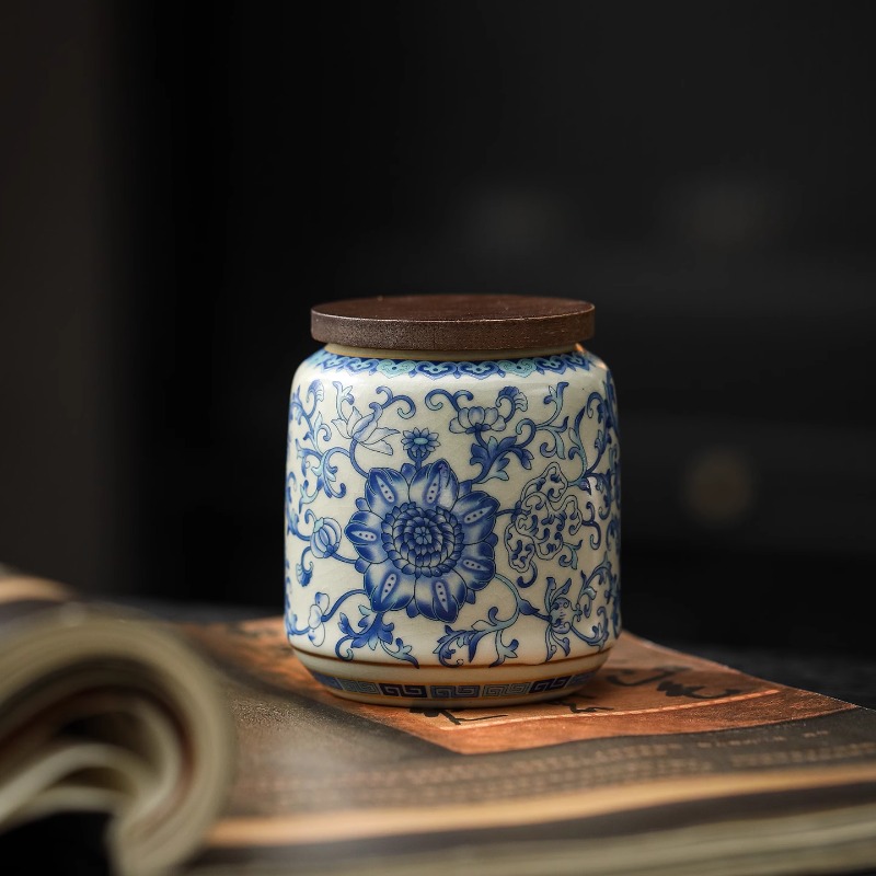 Creative Blue and White Porcel - Food Storage Jars With Lids 评论和价格