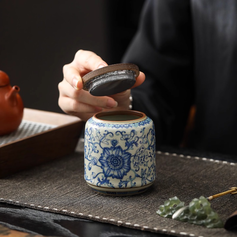 Creative Blue and White Porcel - Food Storage Jars With Lids 评论和价格