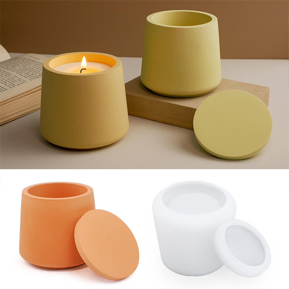 Candle Jar Silicone Mold With  - Food Storage Jars With Lids 评论和价格