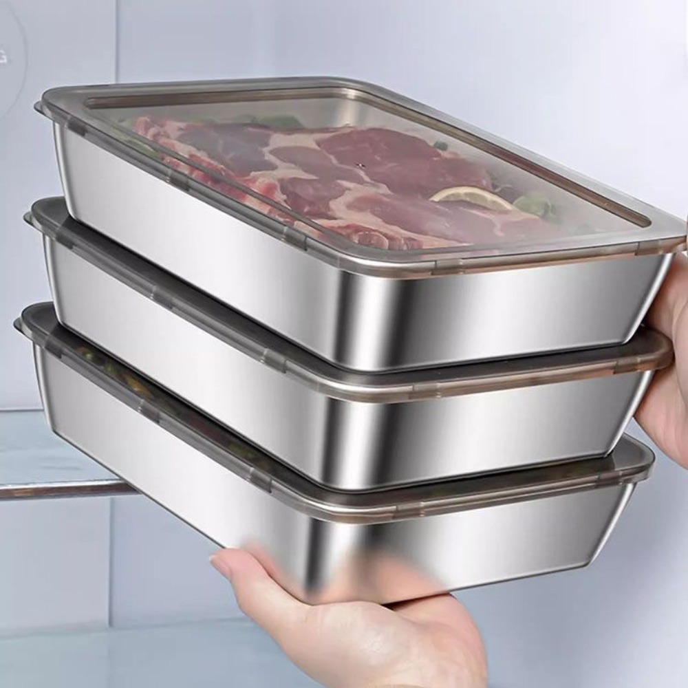 Food Grade Stainless Steel Ser - Food Storage Containers With Lids 评论和价格