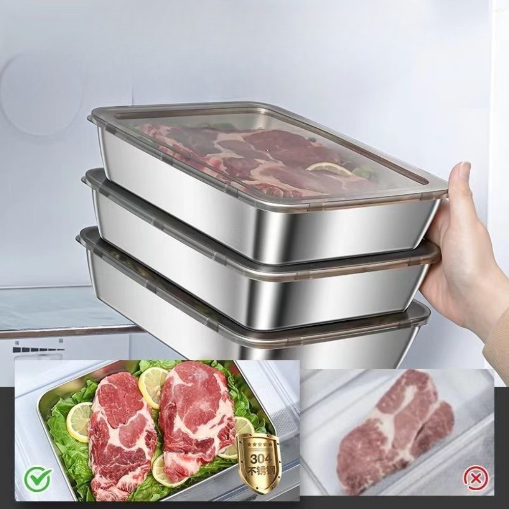 Food Grade Stainless Steel Ser - Food Storage Containers With Lids 评论和价格
