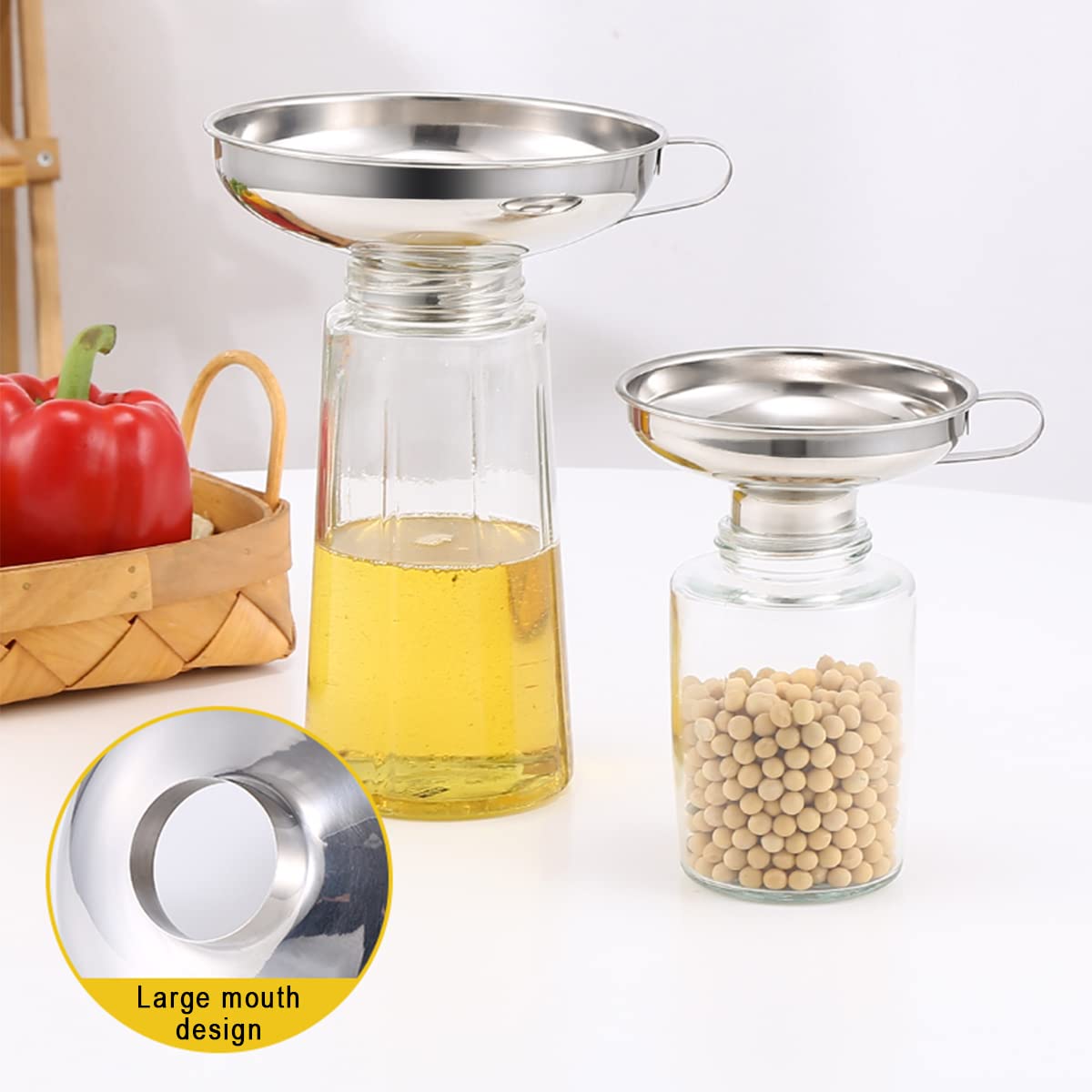 Stainless Steel Funnel Canning - Mason Jar Wide Mouth 评论和价格
