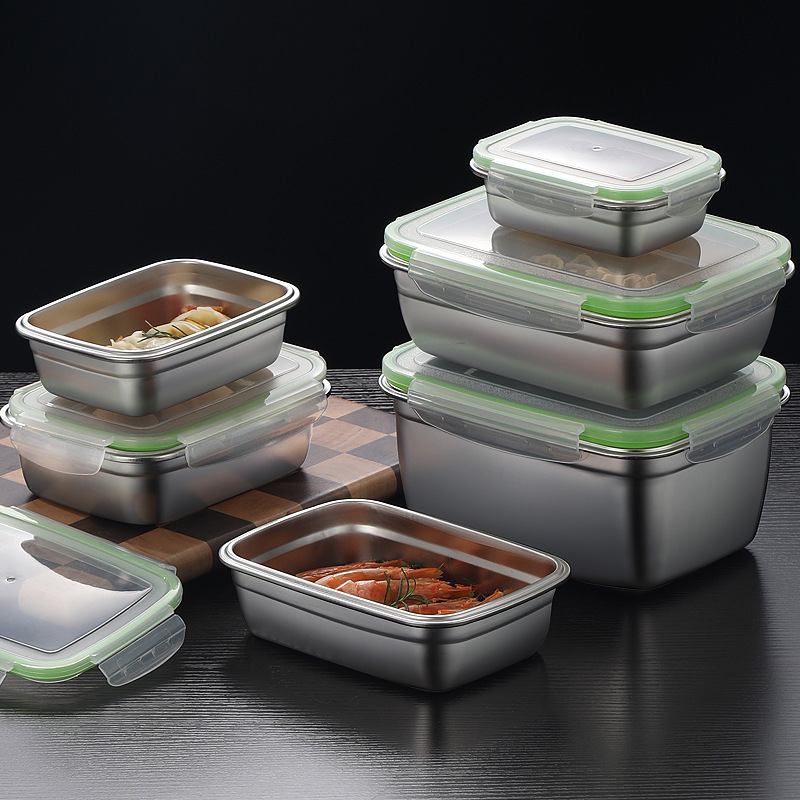 304 Stainless Steel Lunch Box  - Food Storage Containers With Lids 评论和价格