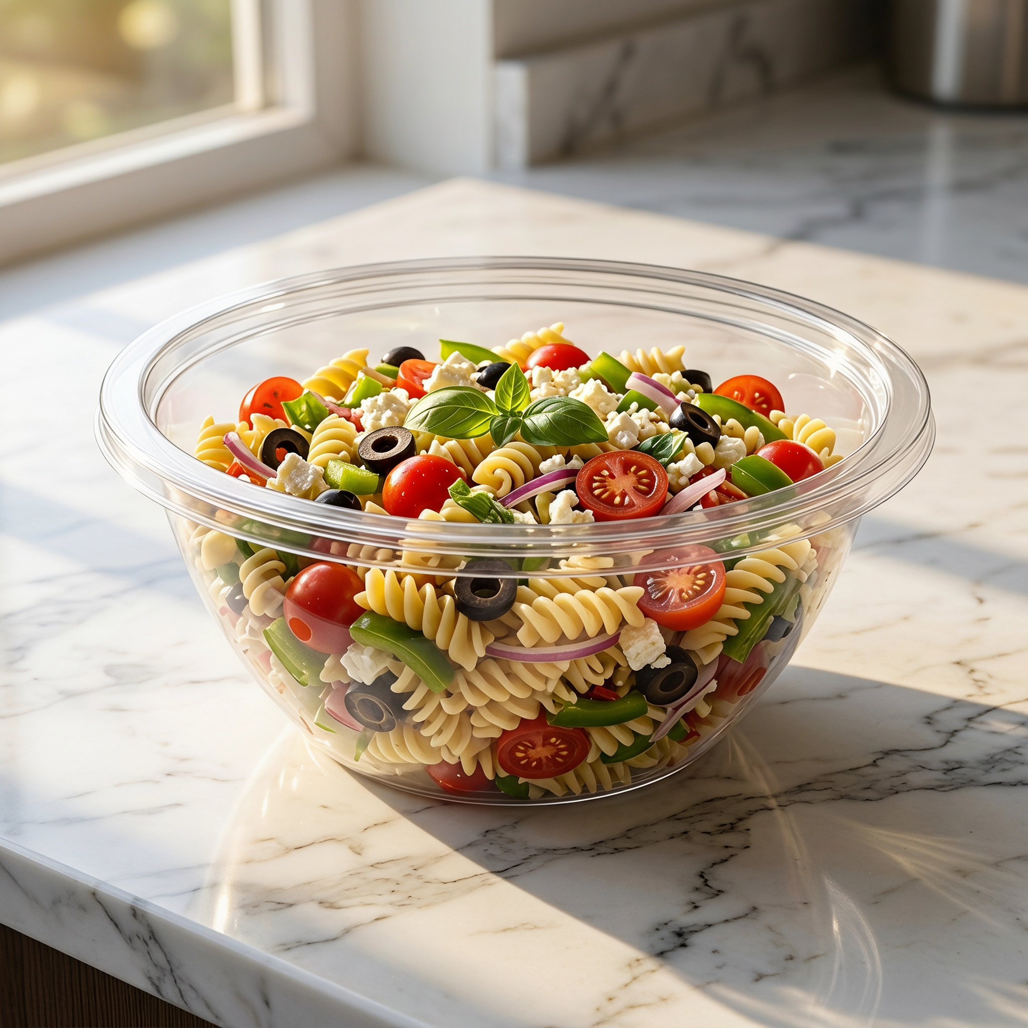 2Sets Clear Salad Mixing Bowls - Food Storage Containers With Lids 评论和价格