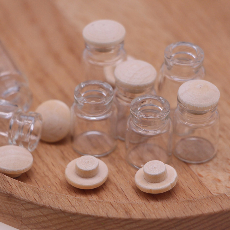 4Pcs 1:12 Dollhouse Miniature  - Food Storage Jars With Lids 评论和价格