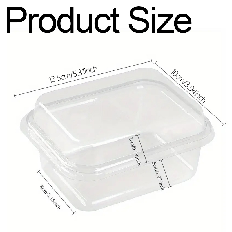 5/10/20PCS Transparent Cake Bo - Xmas Food Storage Containers 评论和价格