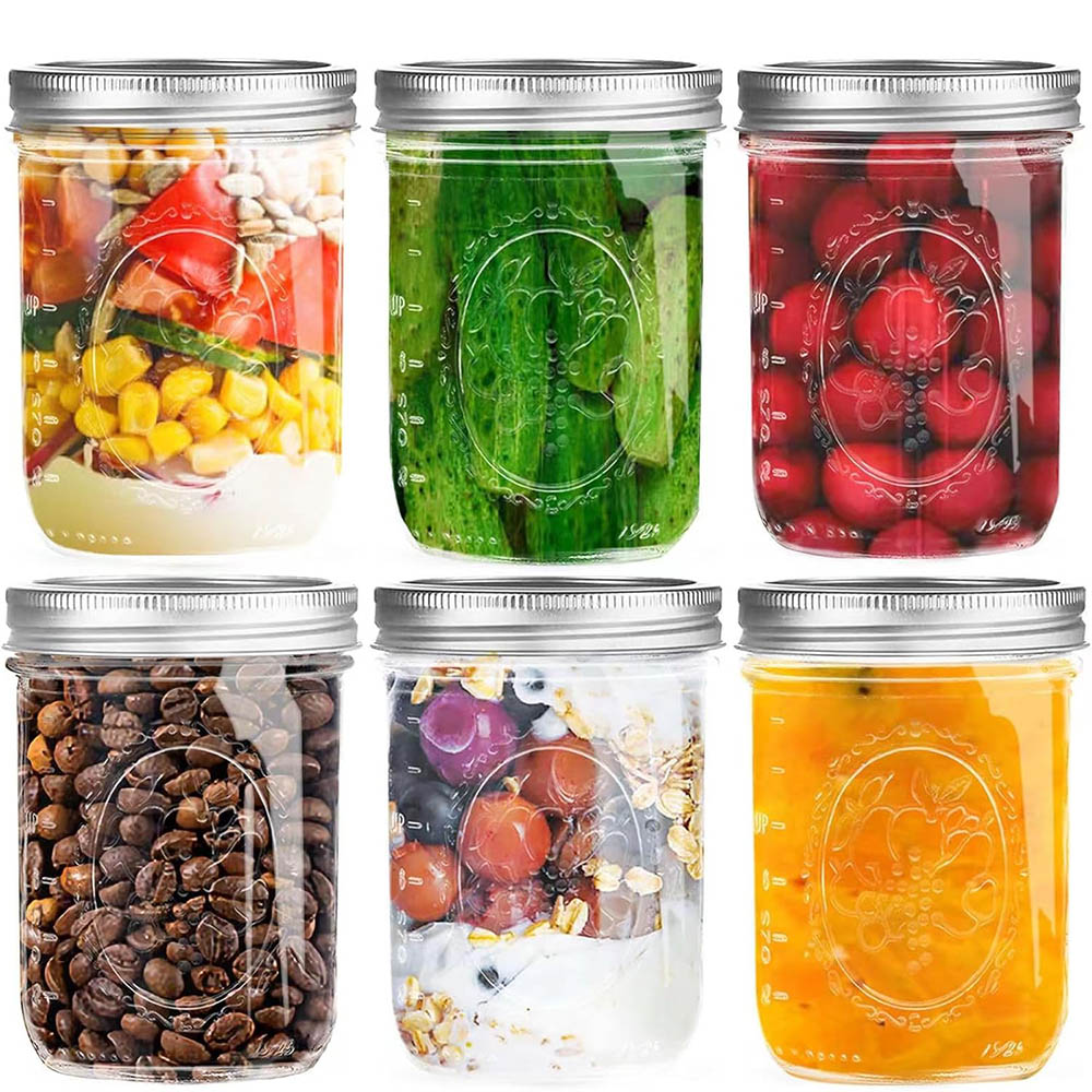 16oz Wide Mouth Mason Jars wit - Mason Jar Wide Mouth 评论和价格