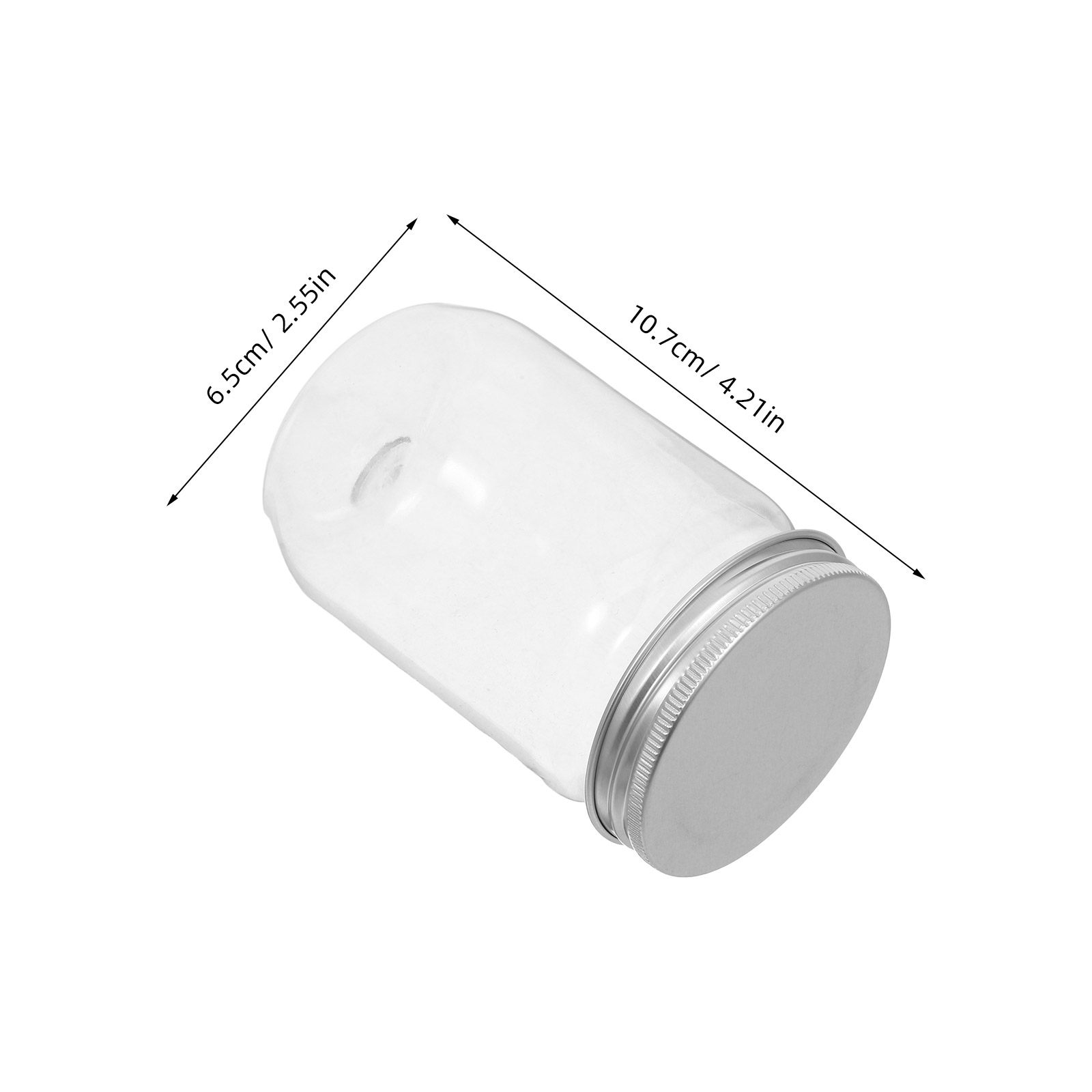 6Pcs Clear Plastic Mason Jars  - Food Storage Plastic 评论和价格
