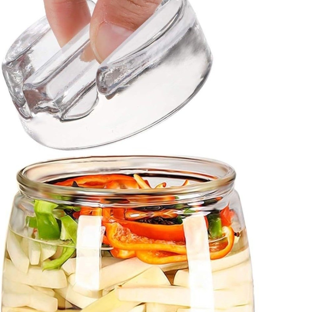 Fermented Glass Weights with H - Mason Jar Wide Mouth 评论和价格
