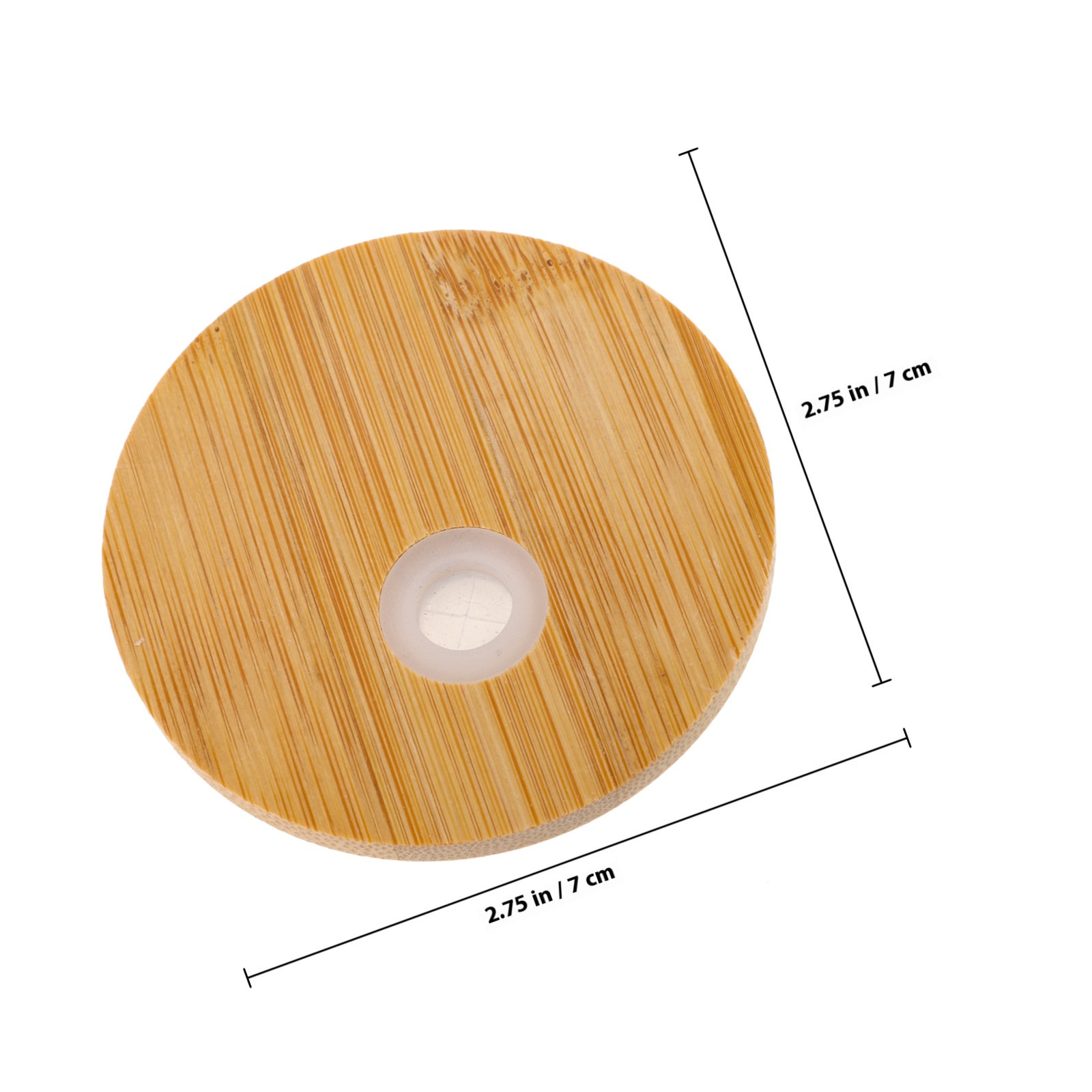 3Pcs Bamboo Jar Lids Straw Hol - Mason Jar Wide Mouth 评论和价格